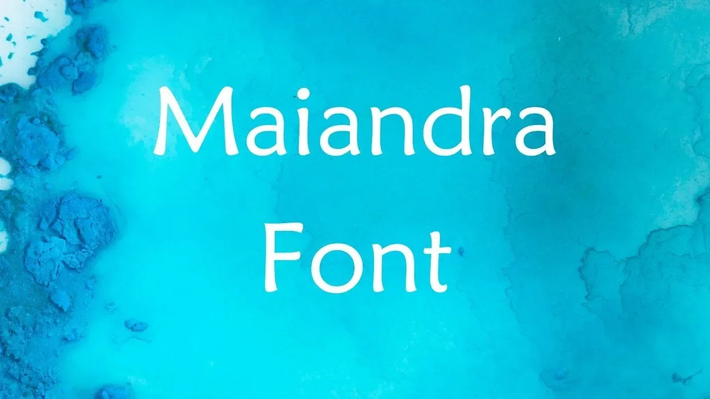 Maiandra Font Feature