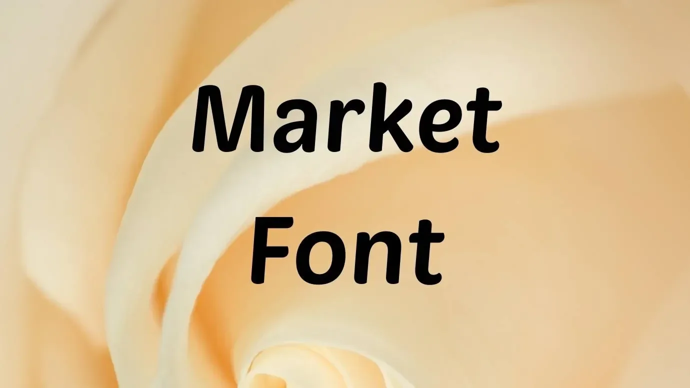 Market Font Feature