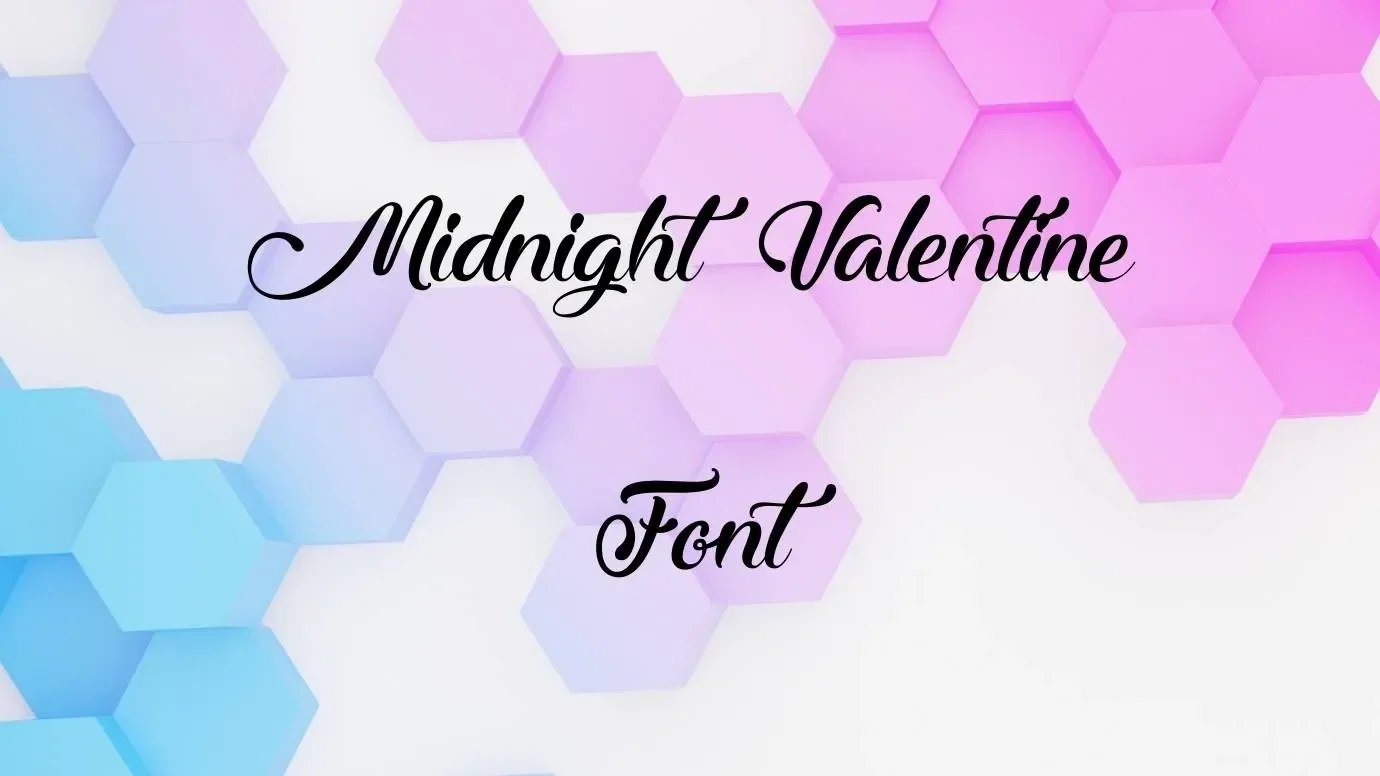 Midnight Valentine Font Feature