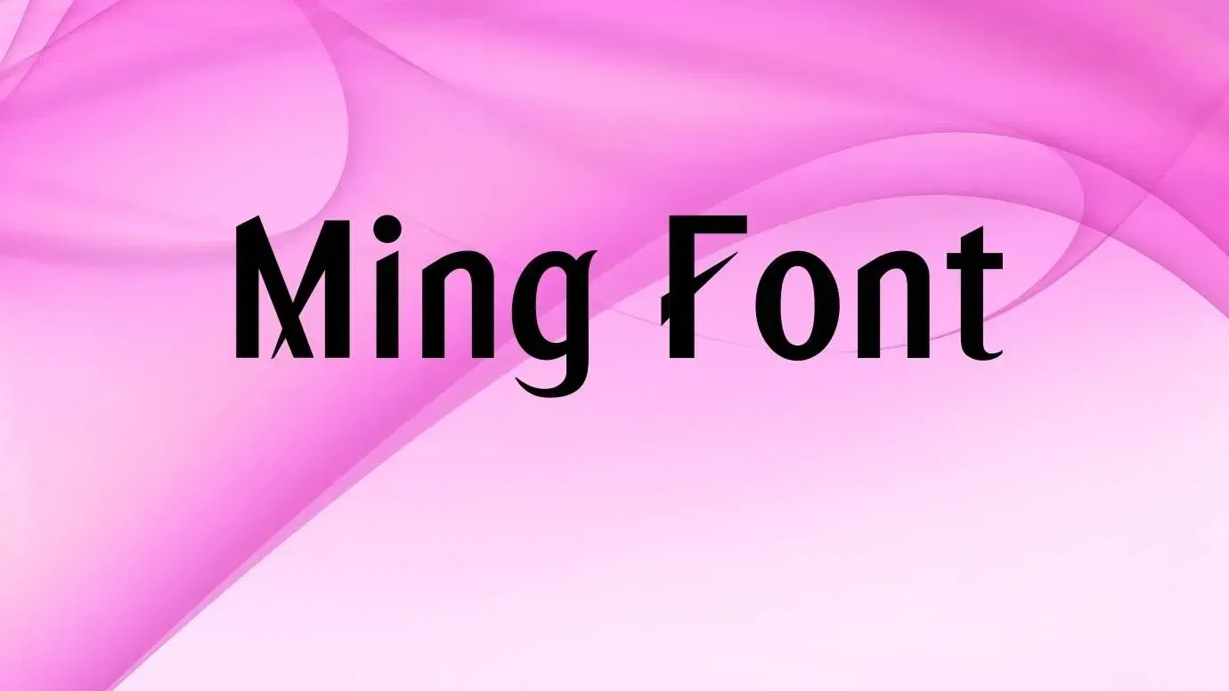 Ming Font Feature