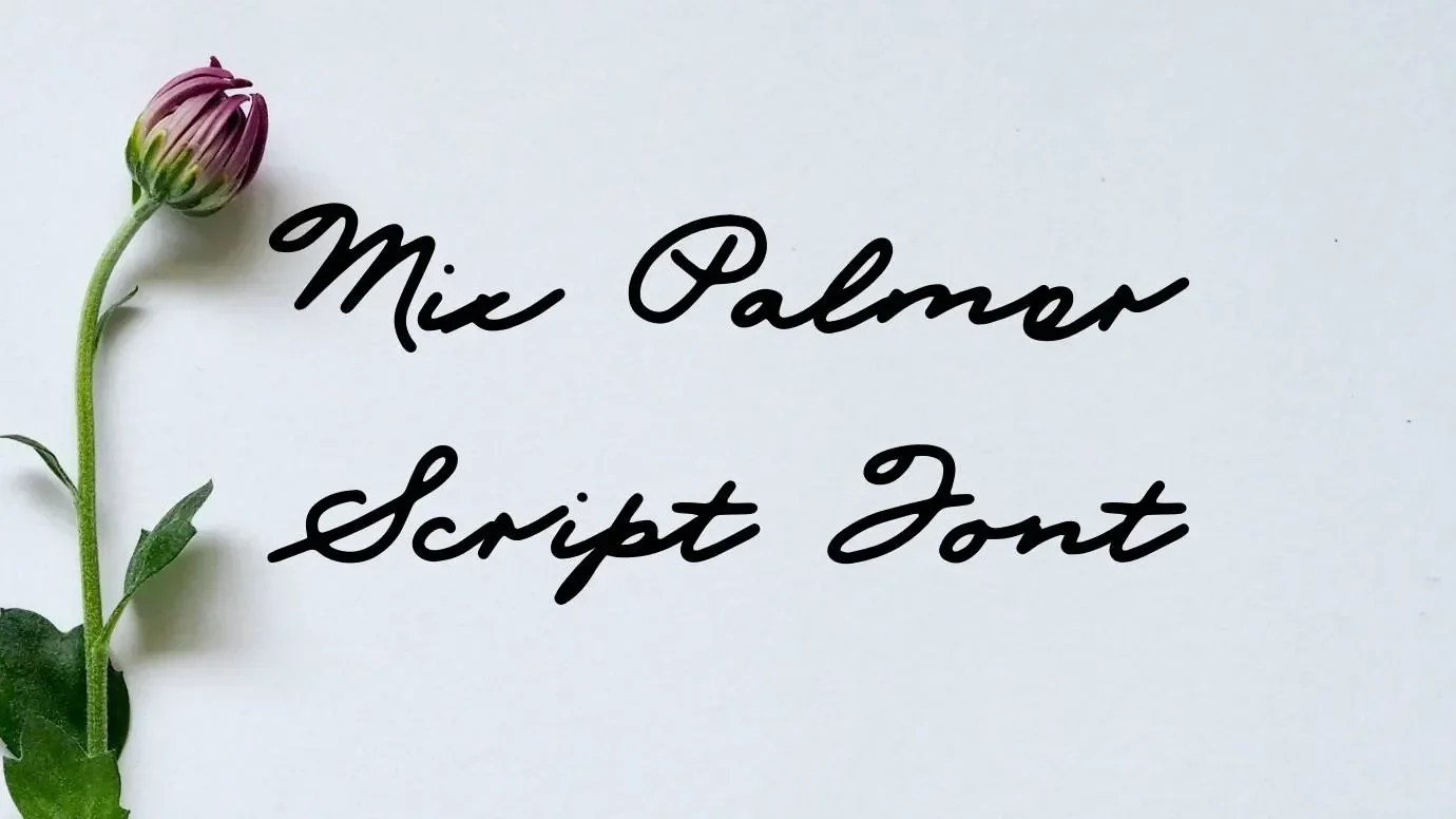 Mix Palmer Script Font Feature
