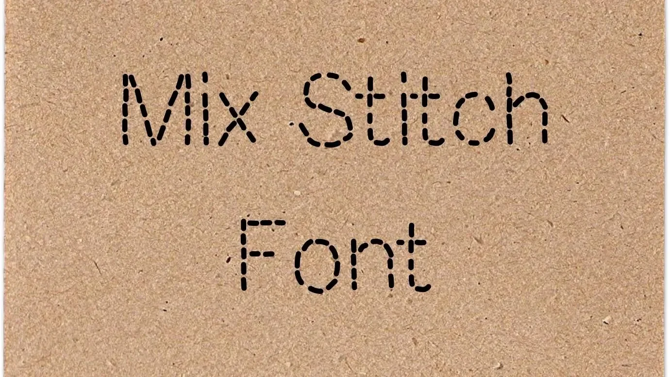 Mix Stitch Font Feature