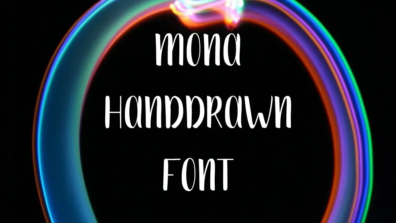 Mona Handdrawn Font Feature