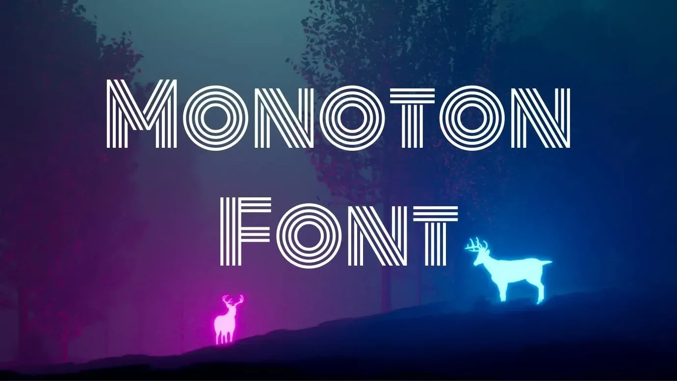 Monoton Font Feature