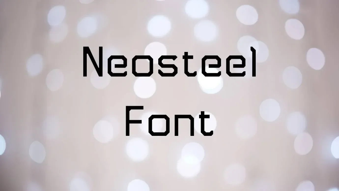 Neosteel Font Feature1