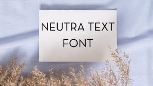 Neutra Text Font Feature