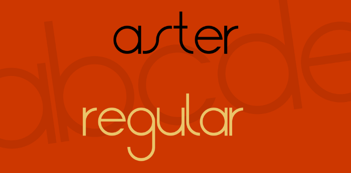 New Aster Font