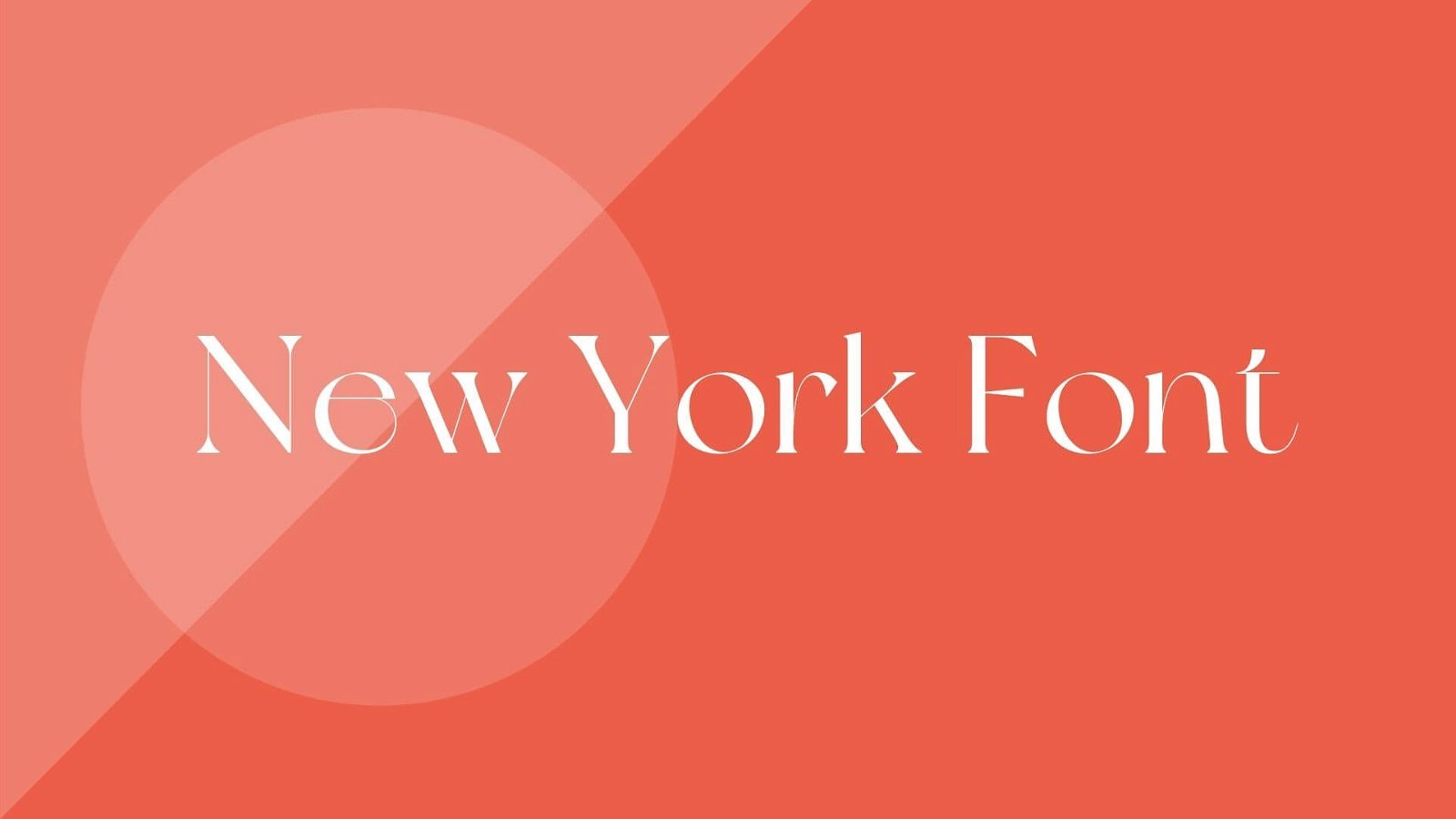 New York Font