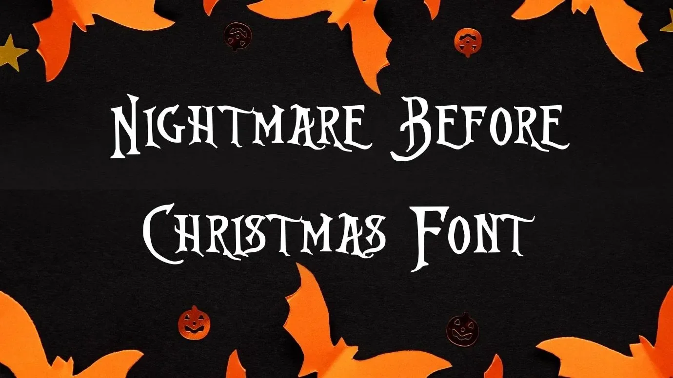 Nightmare Before Christmas Font Feature1