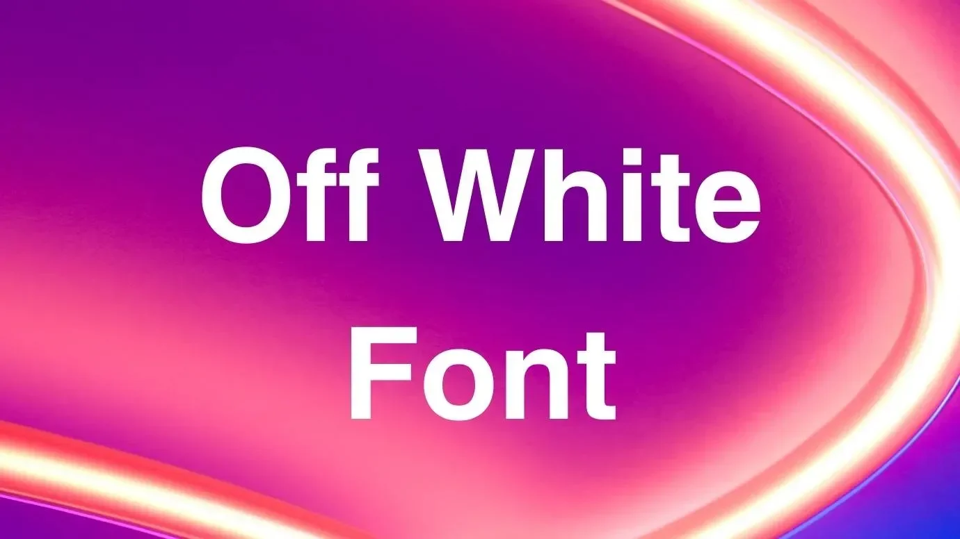 Off White Font Feature
