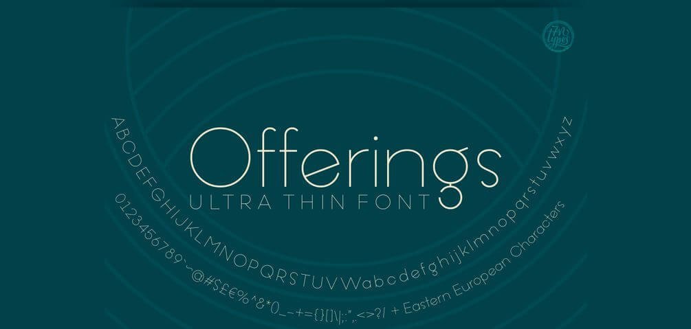 offering thin font - Offering Ultra Thin Font Free Download