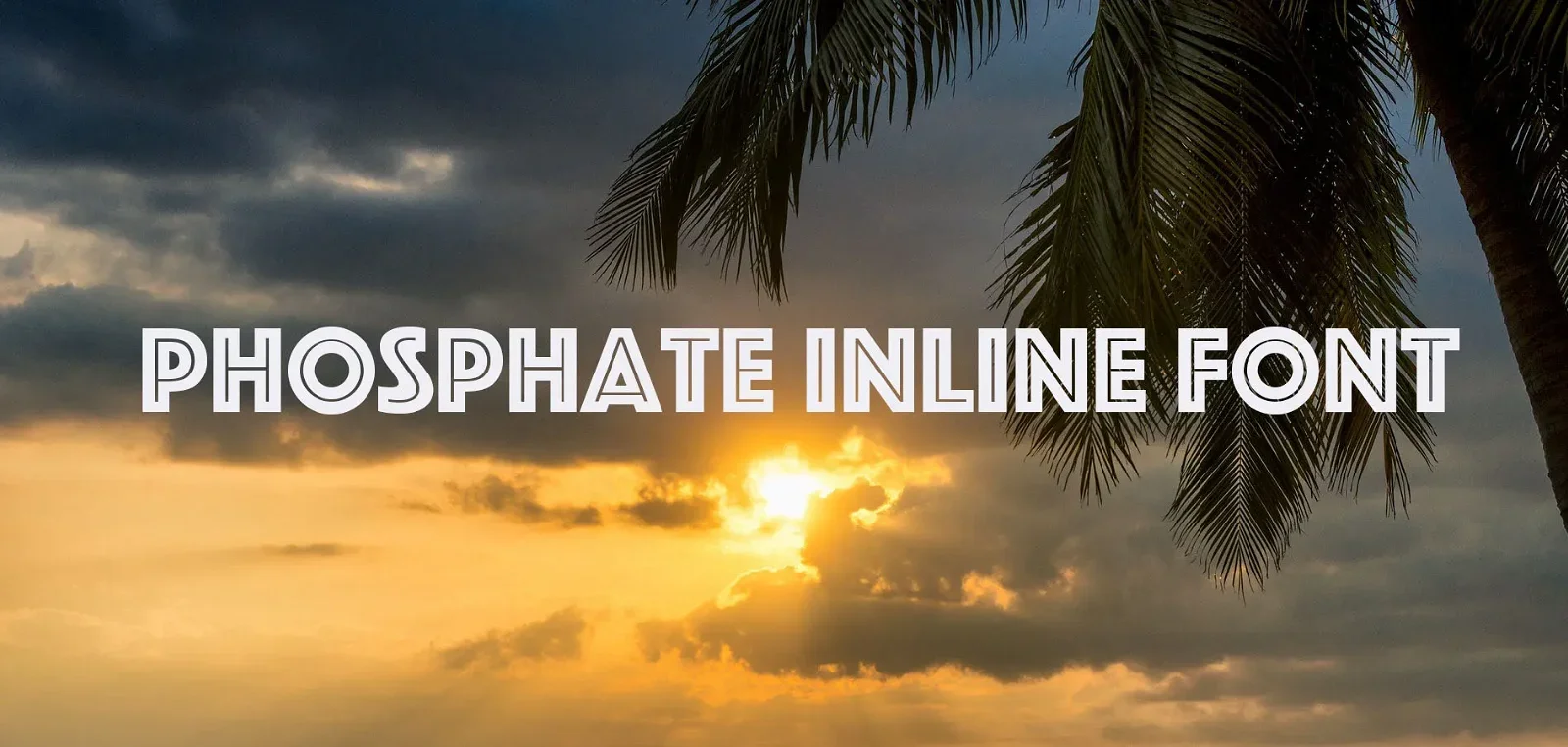 Phosphate Inline Font 1