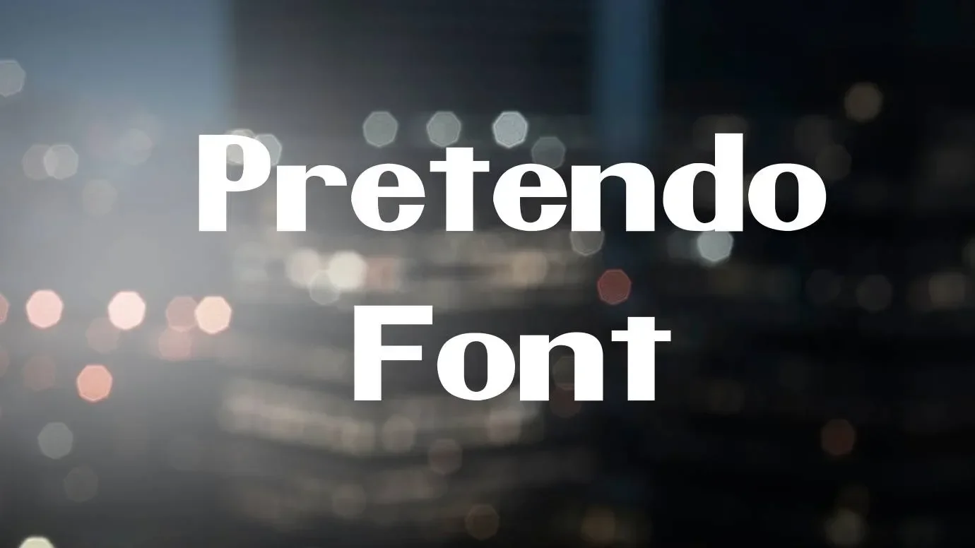 Pretendo Font Feature