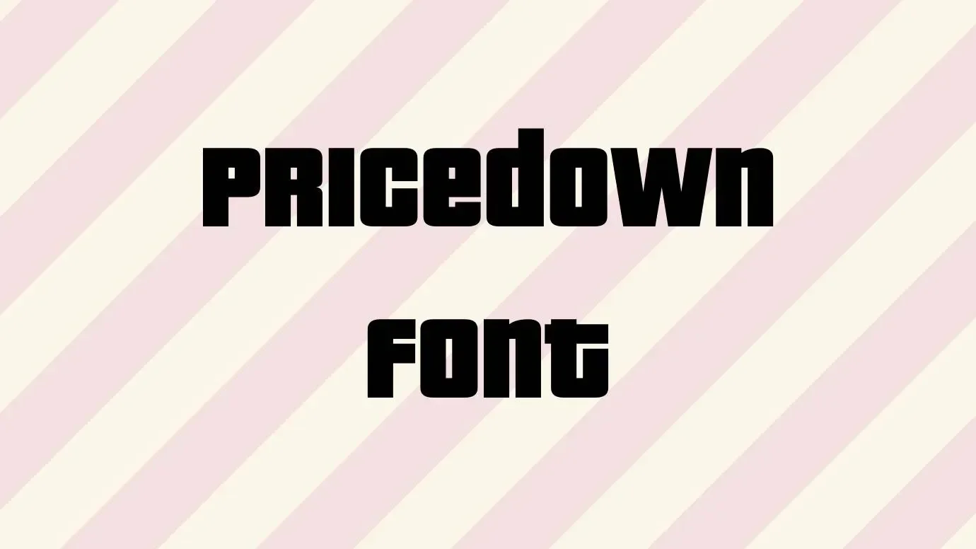 Pricedown Font Feature