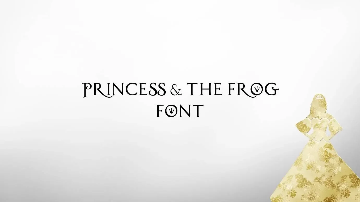 Princess And The Frog Font Feature