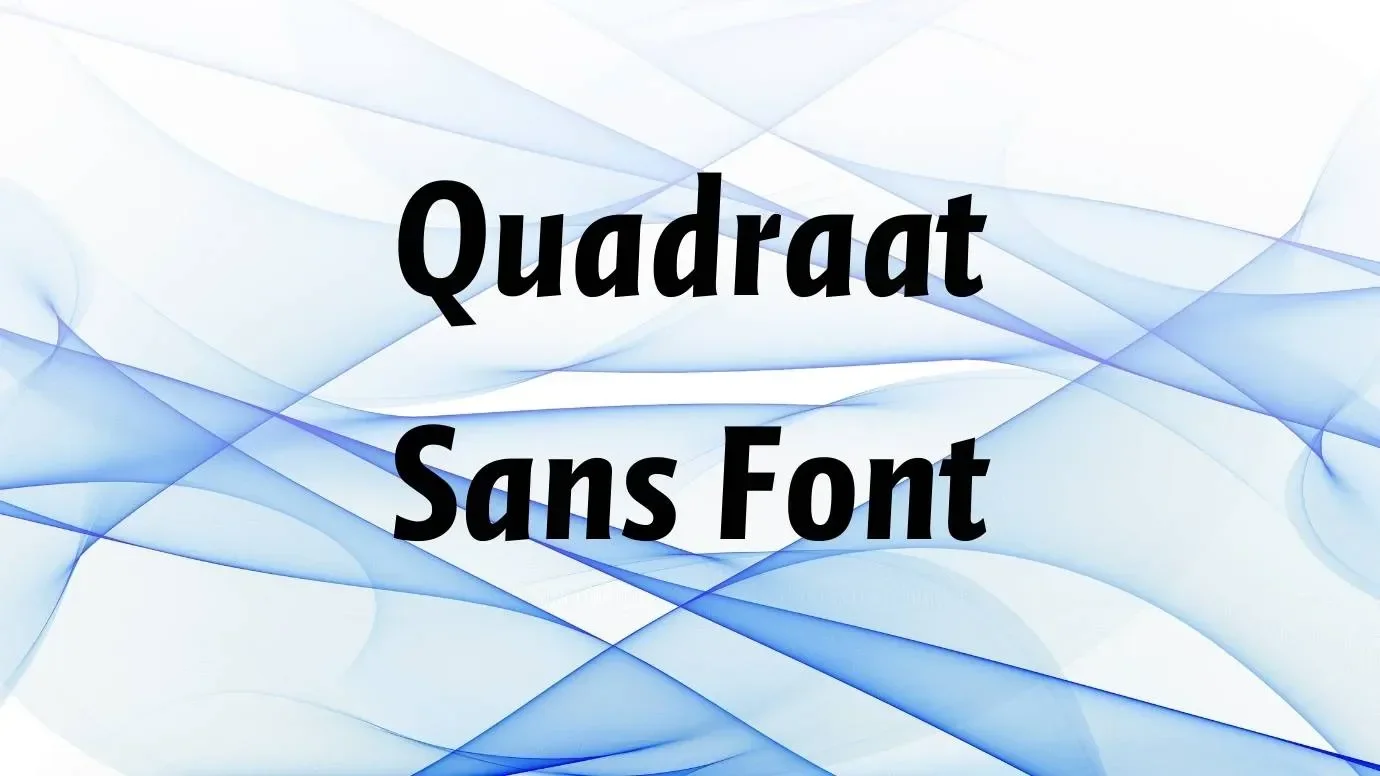 Quadraat Sans Font Feature