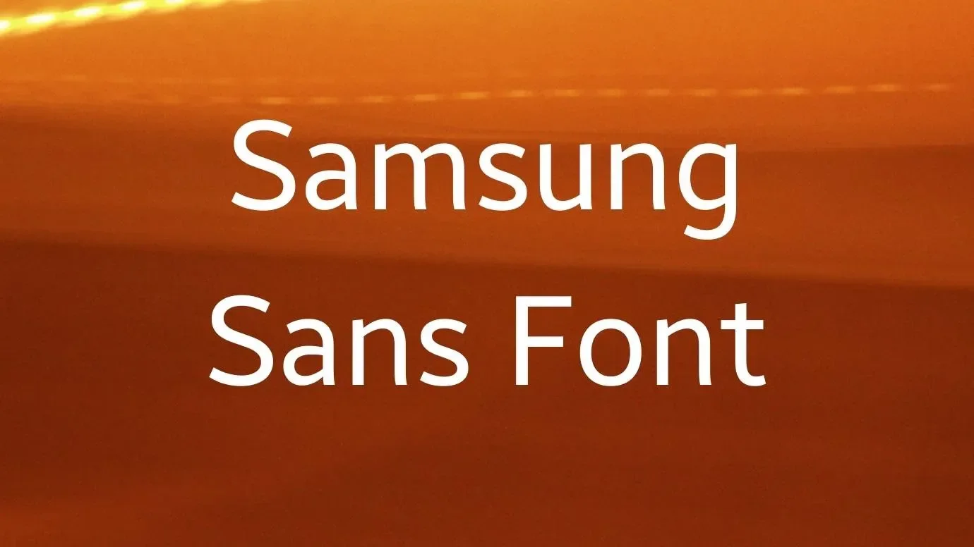 Samsung Sans Font Feature