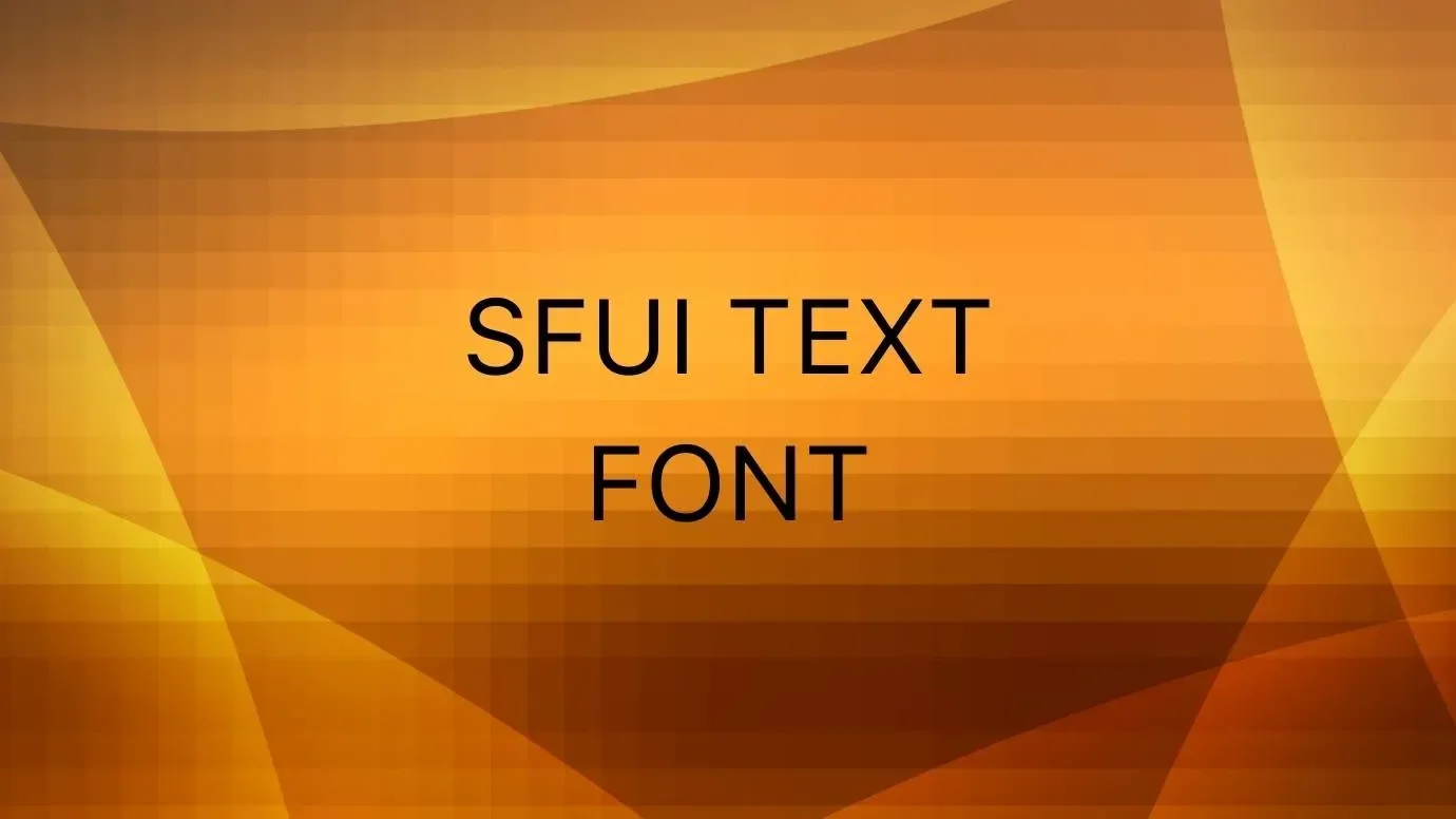 Sfuitext Font Feature