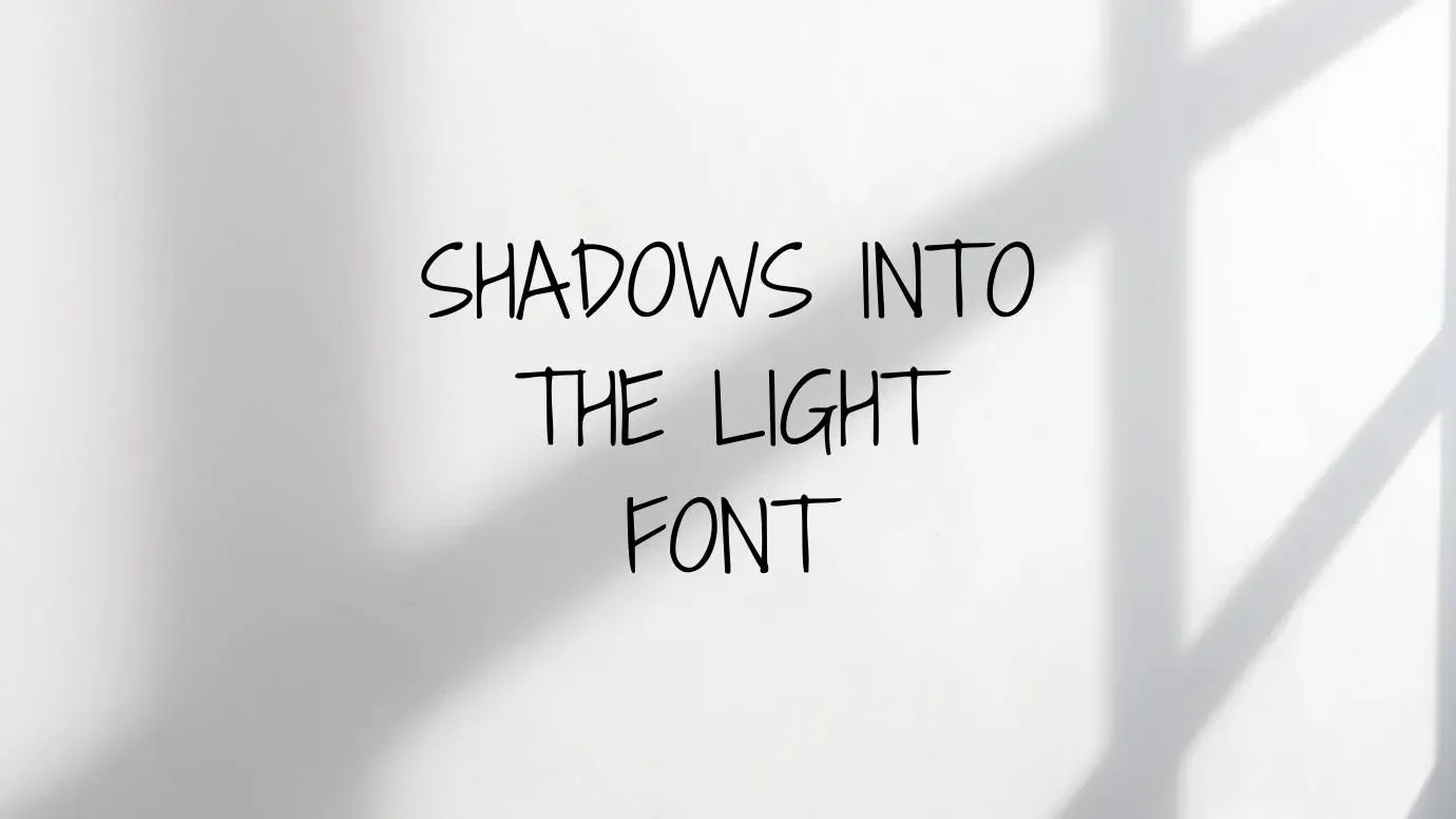 Shadows Into Light Font Feature