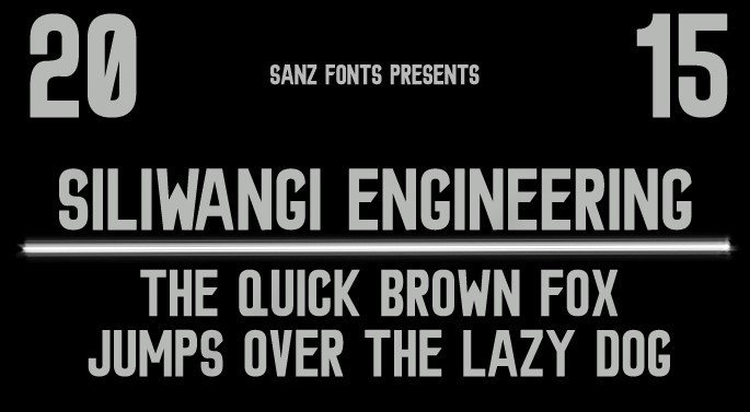 siliwangi engineering font - Siliwangi Engineering Font Free Download
