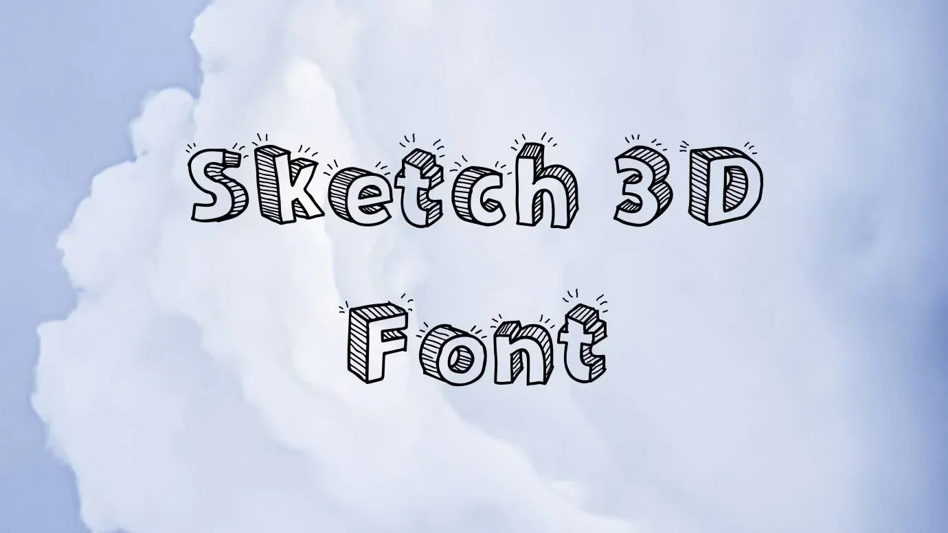 Sketch 3D Font Feature