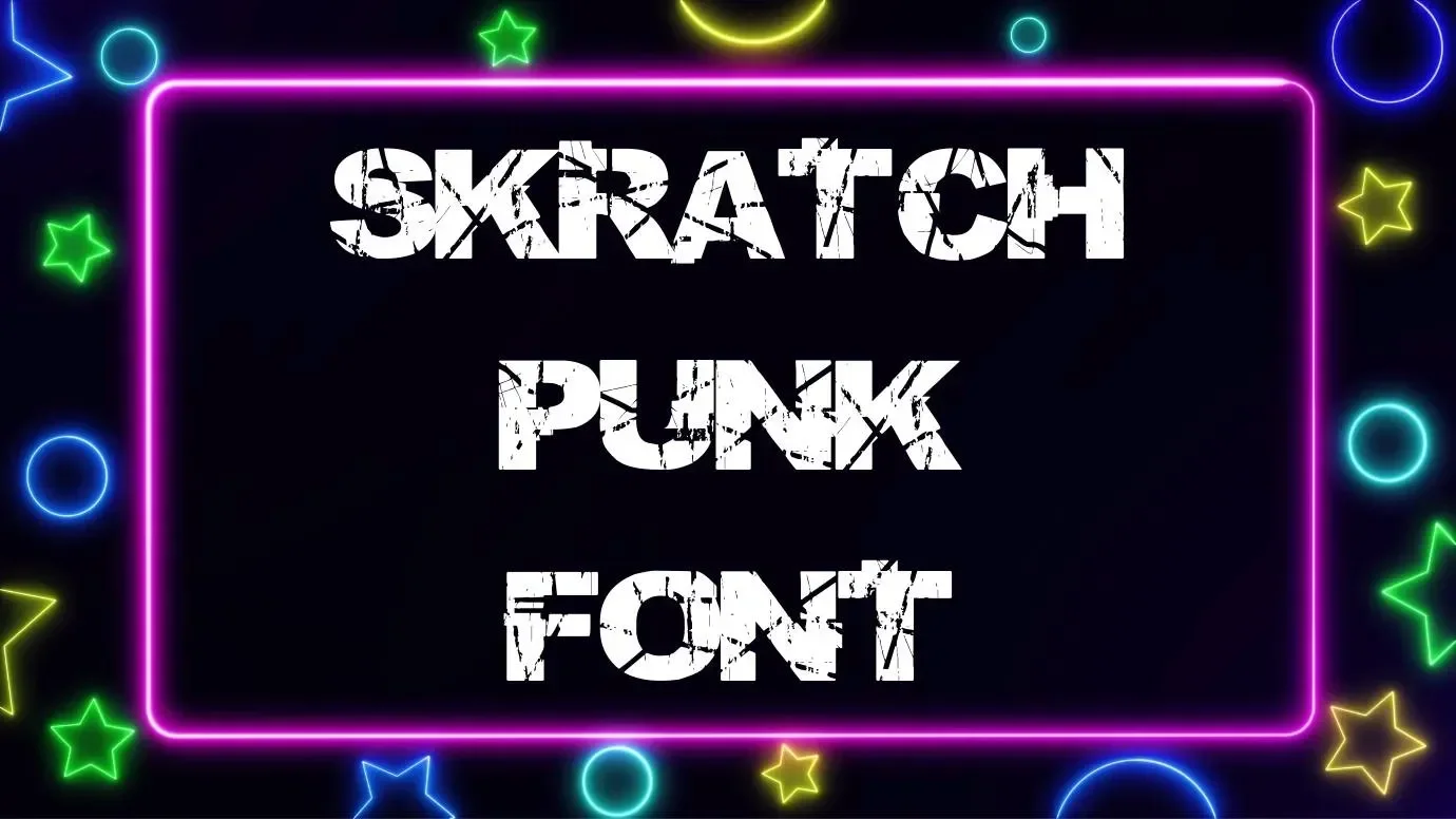 Skratch Punk Font Feature
