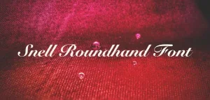 Snell Roundhand Font