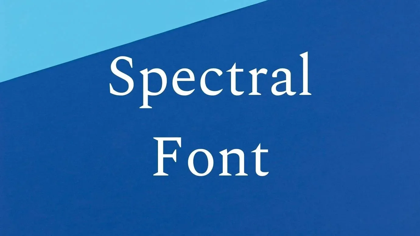 Spectral Font Feature
