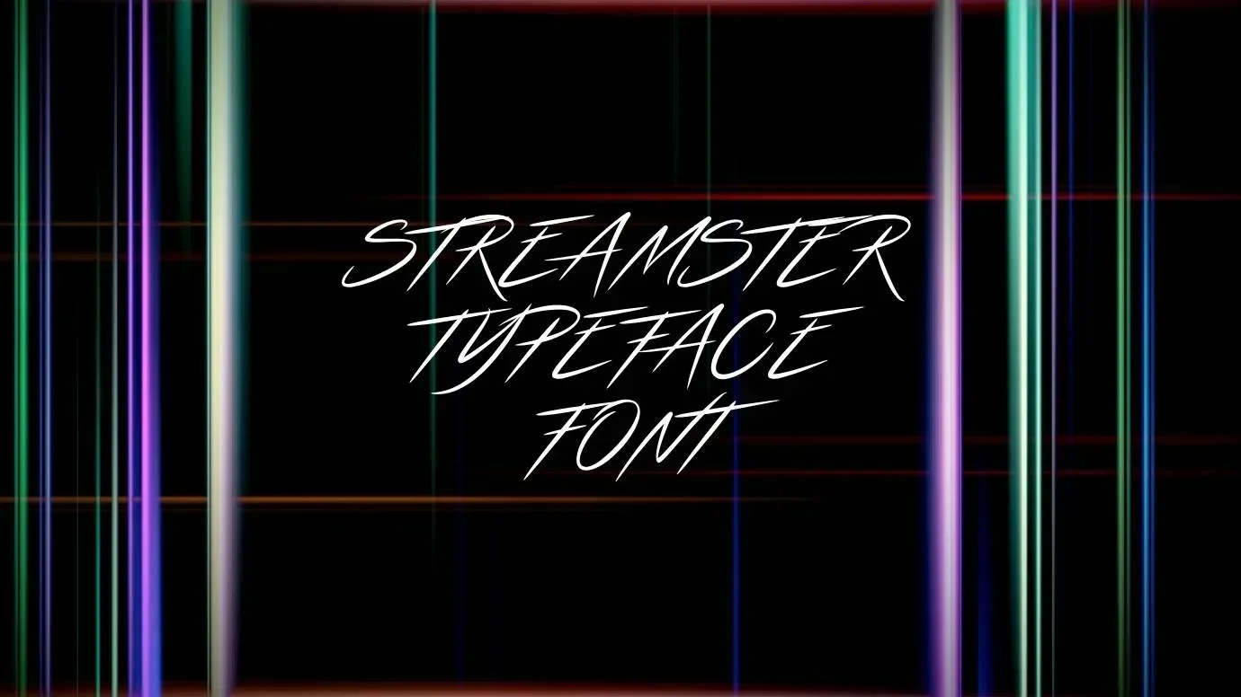 Streamster Typeface Font Feature