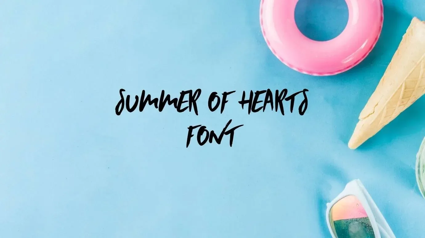 Summer Hearts Font Feature