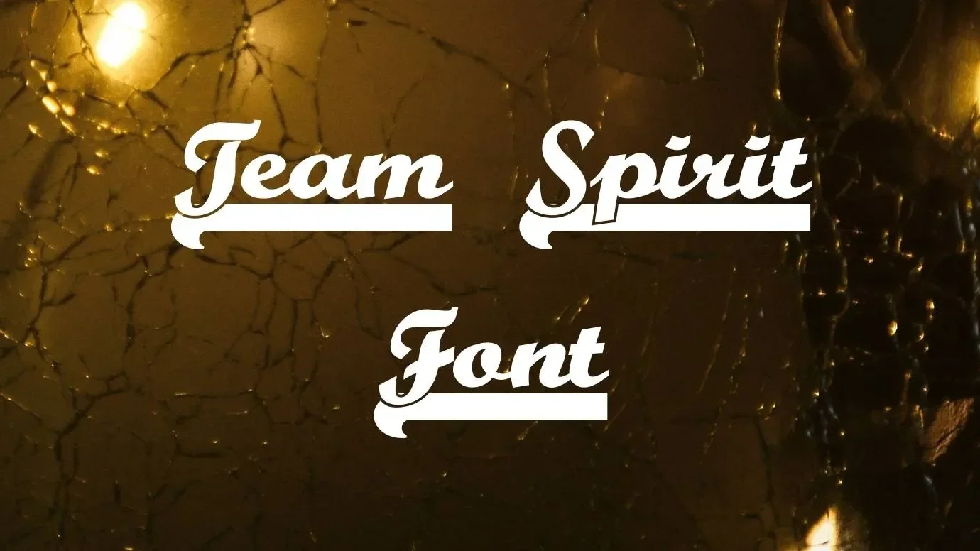 Team Spirit Font Feature