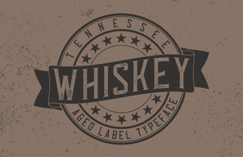 Tennessee Whiskey Label Font