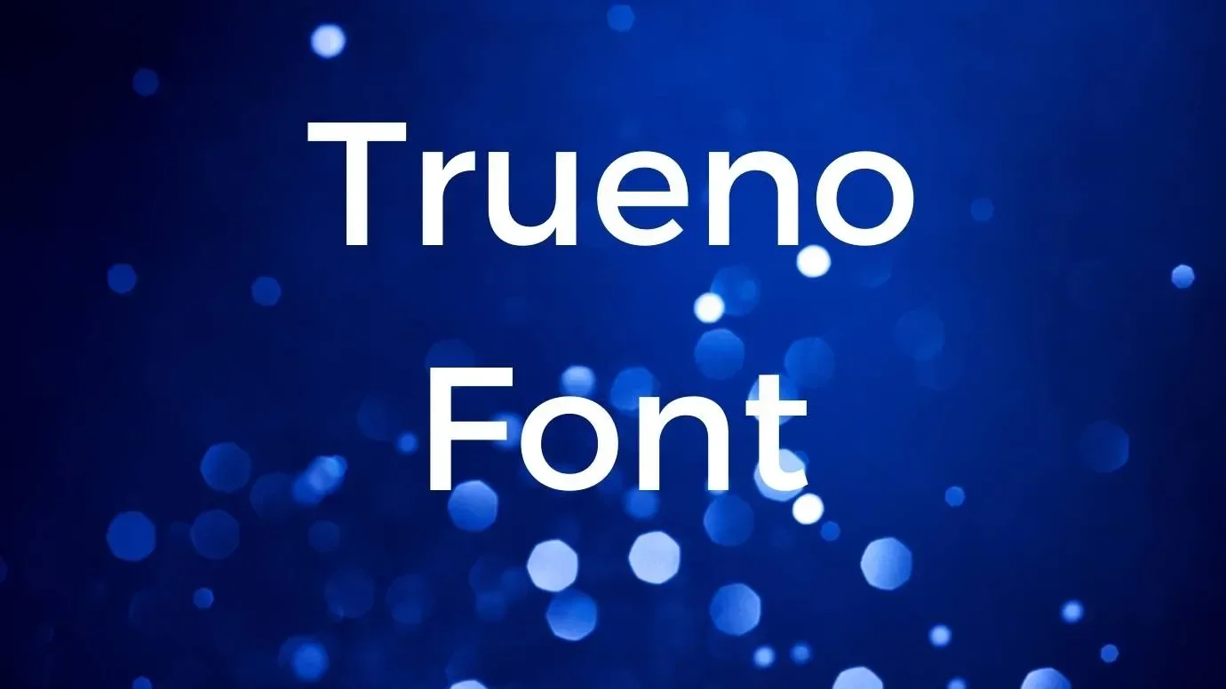 Trueno Font Feature