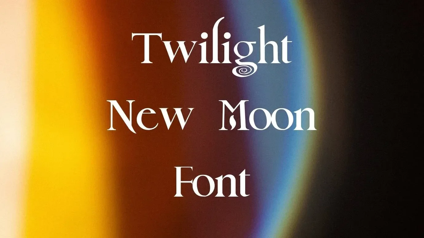 Twilight New Moon Font Feature