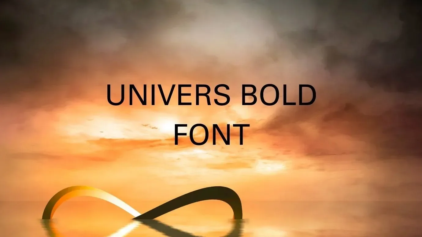 Univers Bold Font Feature