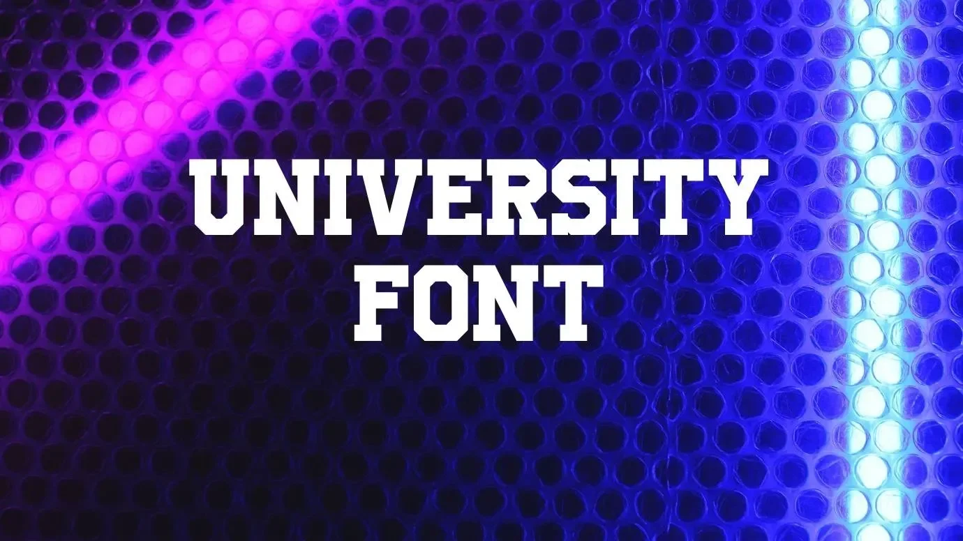 University Font Feature