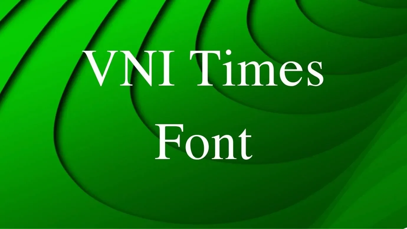 Vni Times Font Feature