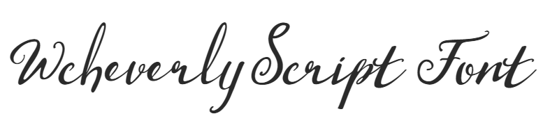Wcheverly Script Font 2