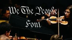 We The People Font Feature