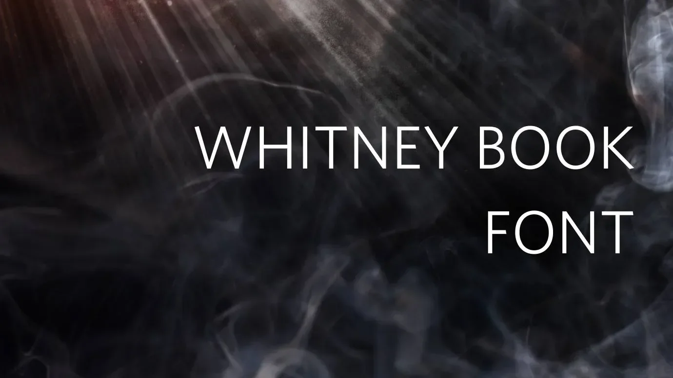 Whitney Book Font Feature