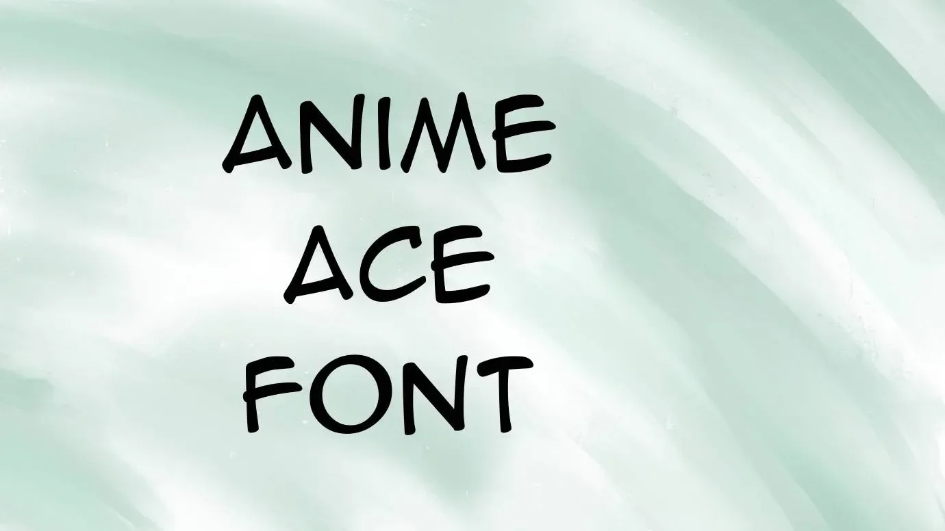 Anime Ace Font