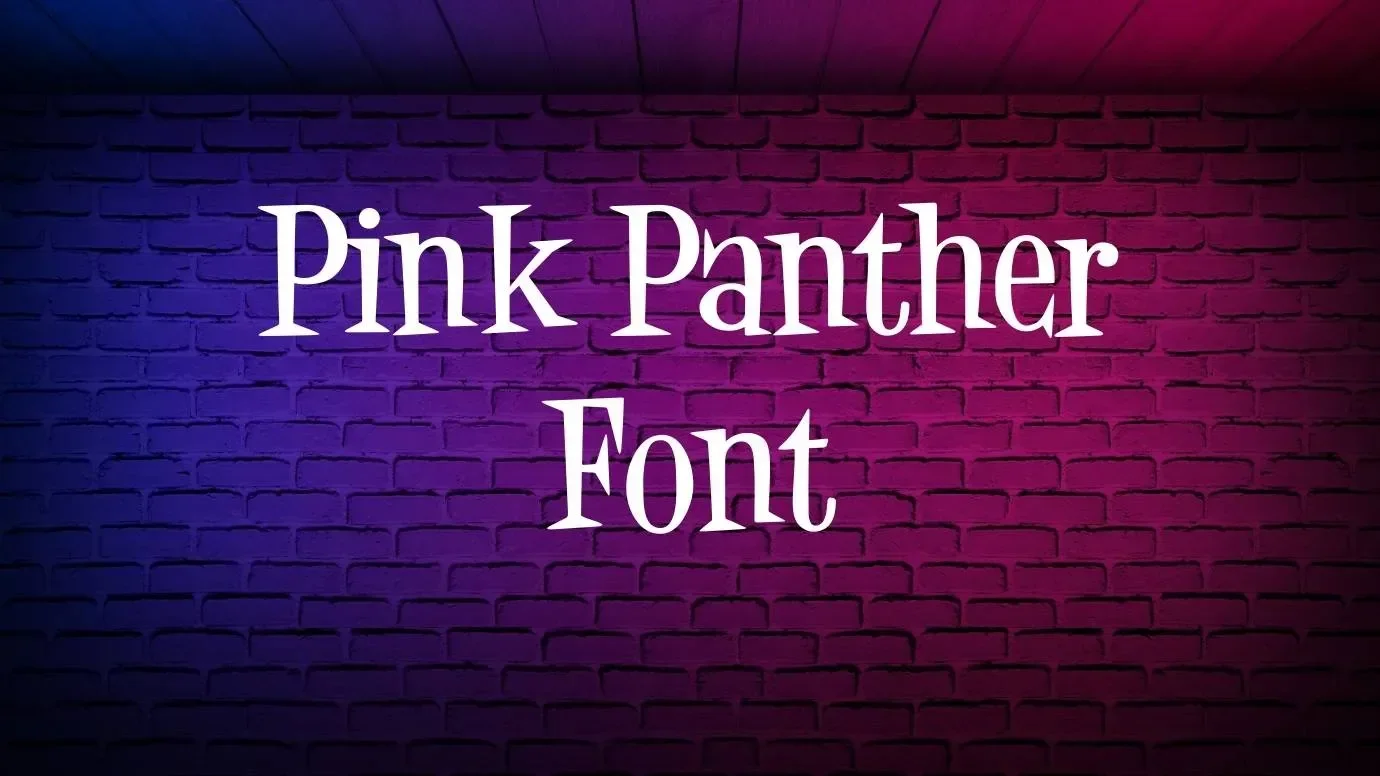 Pink Panther Font