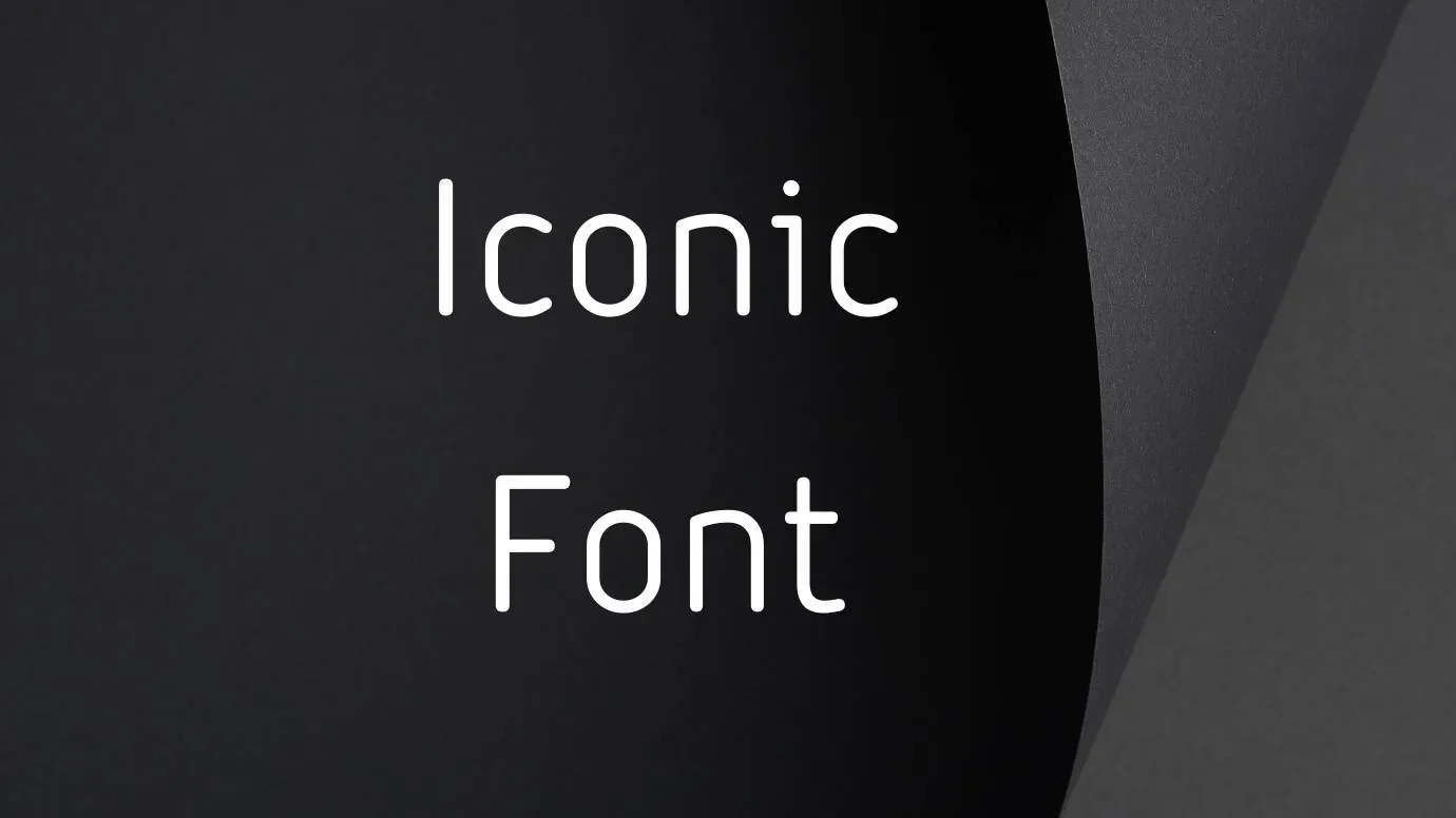 Iconic Font