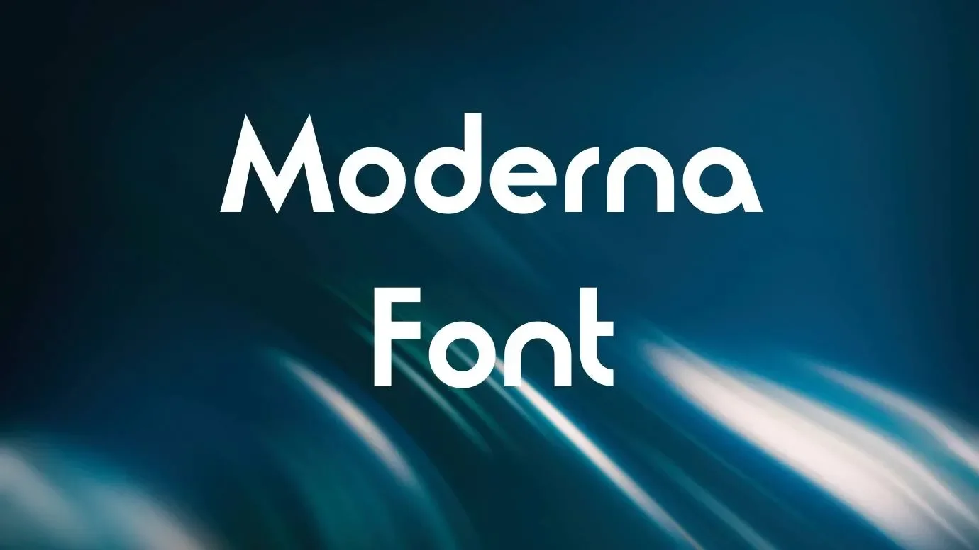 Moderna Font