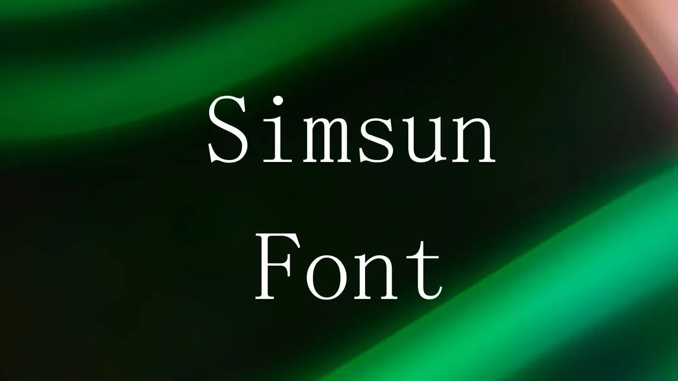 Simsun Font