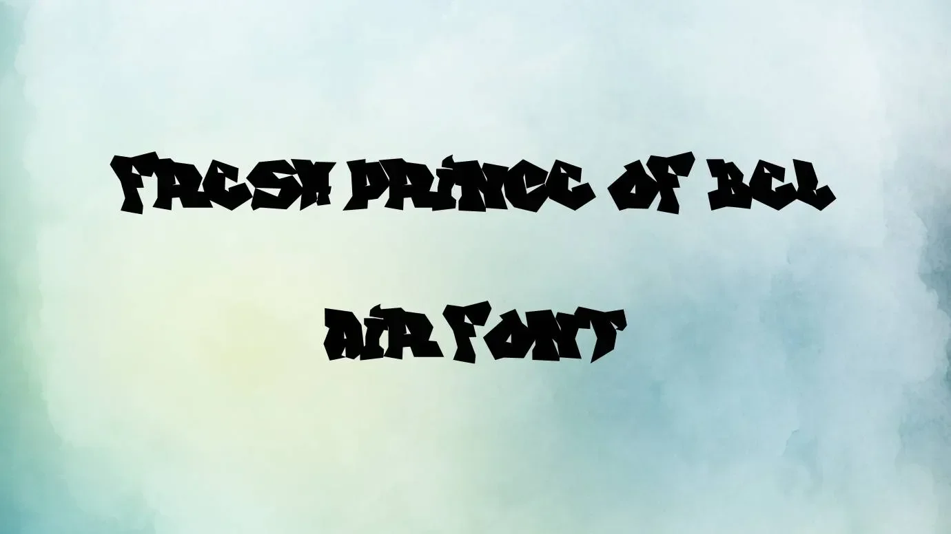 Fresh Prince Of Bel Air Font