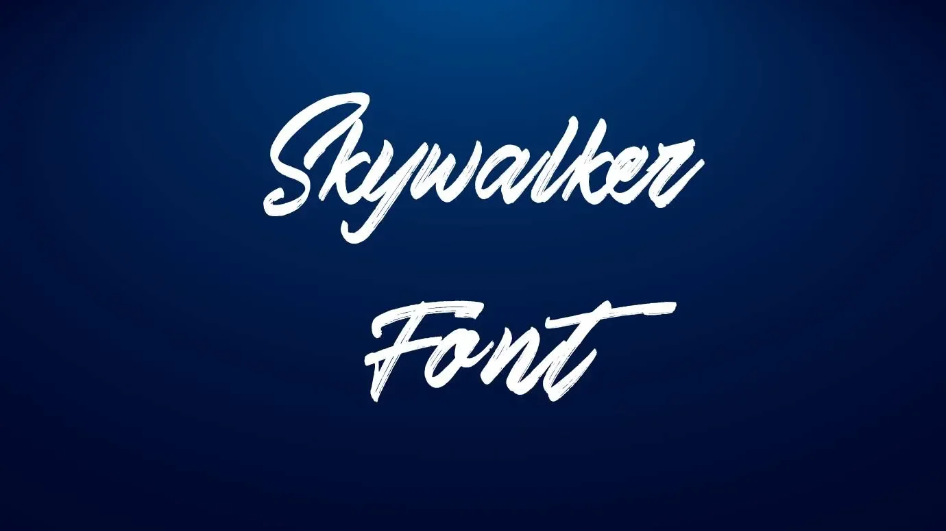 Skywalker Font