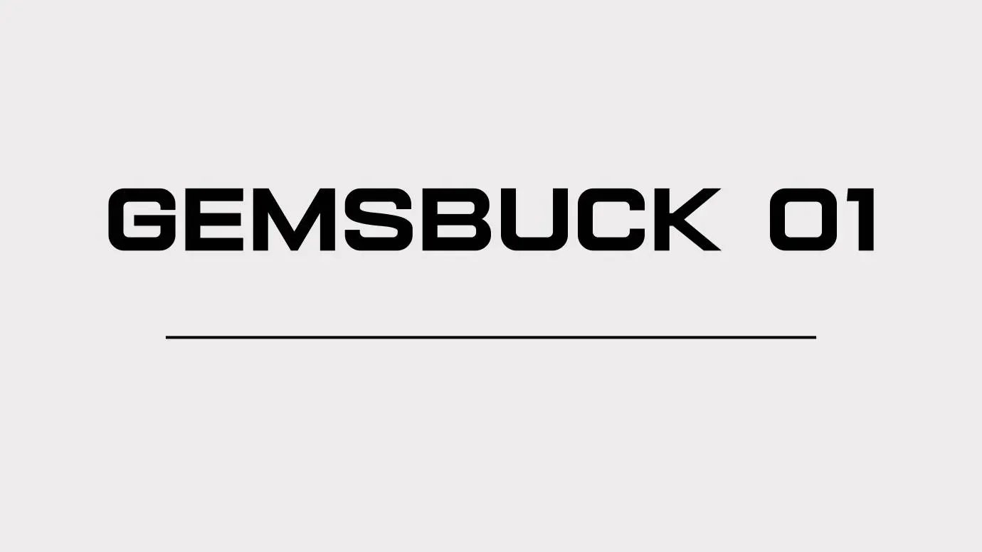 Gemsbuck 01 Font