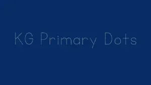 Kg Primary Dots Font