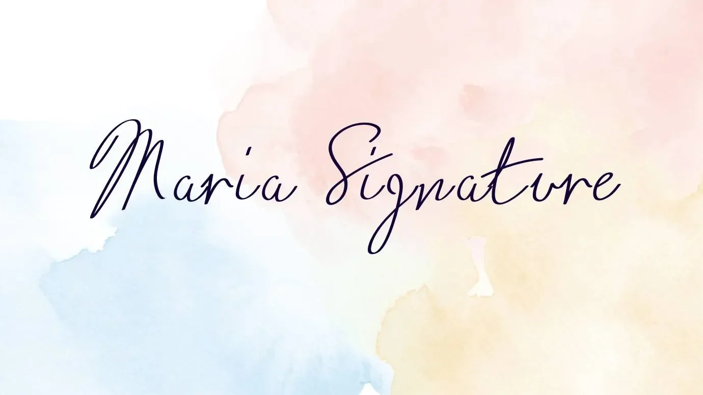 Maria Signature Font